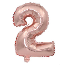 Load image into Gallery viewer, Gold Sliver 32 inch  0-9  Large Helium Digital Air Ballons Foil Children Festival Birthday Party for Kids Cartoon Hat Toys