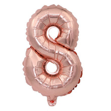 Load image into Gallery viewer, Gold Sliver 32 inch  0-9  Large Helium Digital Air Ballons Foil Children Festival Birthday Party for Kids Cartoon Hat Toys