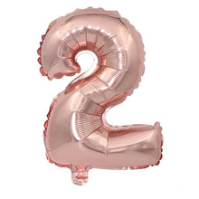 Load image into Gallery viewer, 32inch 0-9 Large Helium Digital Air Ballons Foil Children Birthday Party Toys Silver Gold Rose Color Party Kids Cartoon Hat Toys
